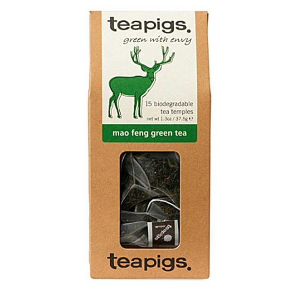 Teapigs, Mao Feng - green with envy. Ett grönt te med en romantisk legend. Omtyckt även av de som vanligtvis inte gillar grönt te.