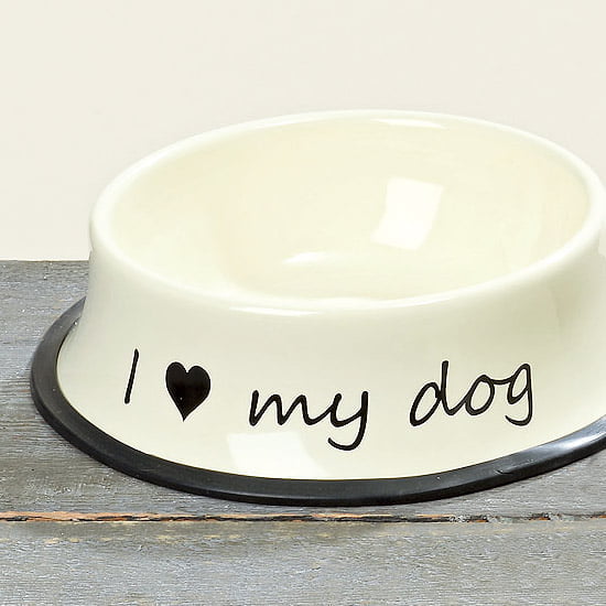 Hundmatskål ”I ♥ my dog”