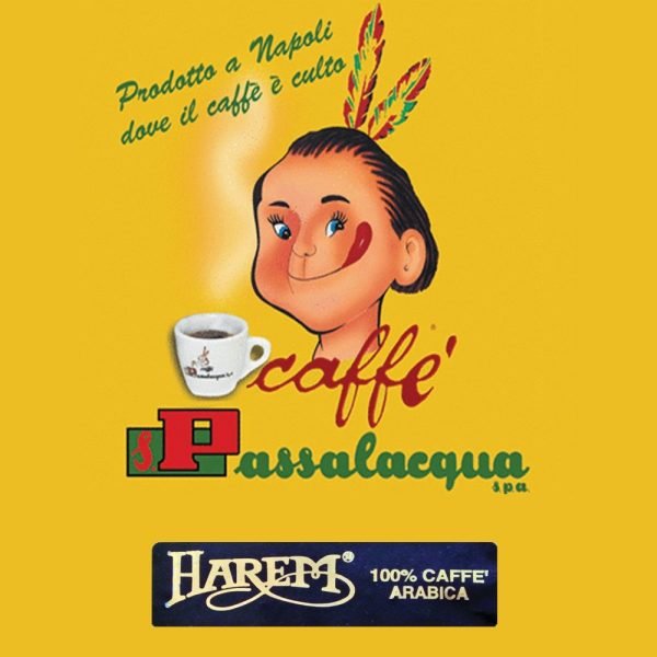 Passalacqua Harem är italienskt espressokaffe med en blandning av världens 10 bästa Arabicabönor. En av de populäraste kaffebönorna från Passalacqua.