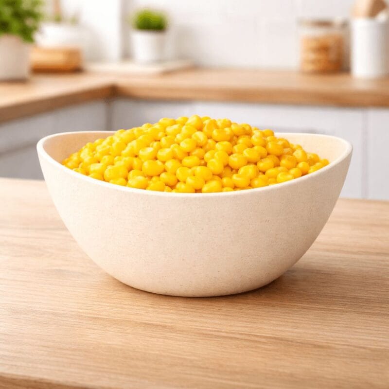 WER-0371-1 Staplingsbar skål i bambu, ett praktiskt och klimatsmart val till frukost, snacks och små tillbehör i vardagen. Tål maskindisk.