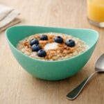 Staplingsbar skål i bambu, ett praktiskt och klimatsmart val till frukost, snacks och små tillbehör i vardagen. Tål maskindisk.