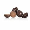 Mörk chokladtryffel med mintchokladfyllning. Kakaohalt minst 50%. Förpackningen innehåller 10 stycken.