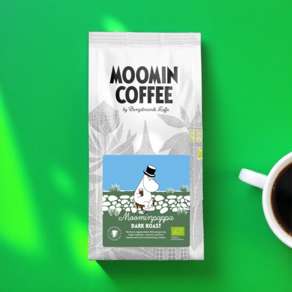 Muminkaffe Muminpappan - Blend mörkrostat ekologiskt kaffe bryggmalet 250 g