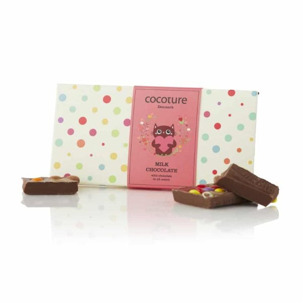 Mjölkchoklad med smarties 35% kakao - Chokladkaka Cocoture 55-60 g