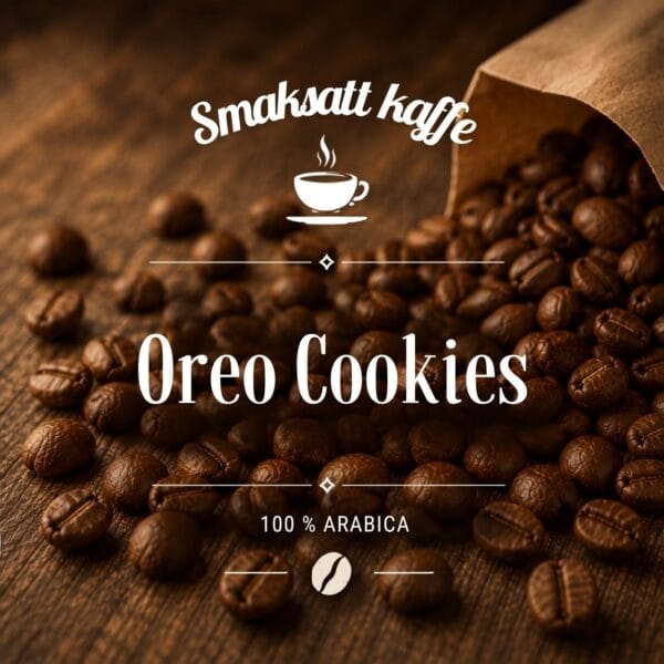 Oreo Cookies är ett mellanrostat smaksatt kaffe av 100 % Arabica med mjuk kaksmak, len vaniljkräm och lätt nötighet. Rund, krämig och behagligt söt.