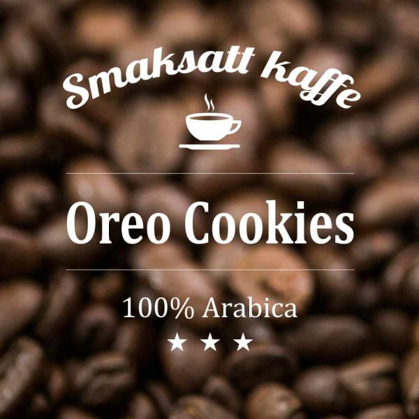 Arabicakaffe med smak av Oreo Cookies. Ett krämigt kaffe med smakerna choklad, grädde och vanilj. Kaffe med dopp utan kaka.