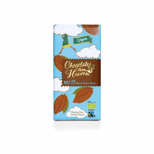 Fairtrade och ekologisk vegansk chokladkaka baserad på ris.