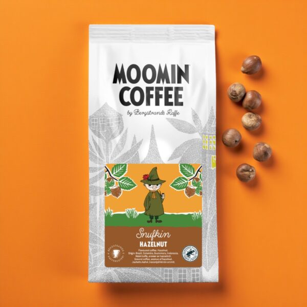 Muminkaffe Snusmumriken Hasselnöt - Smaksatt kaffe bryggmalet 250 g