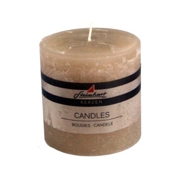 Blockljus Taupe Ø9,8 H10 43 tim