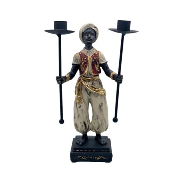 Dubbel Ljusstake i morisk stil 26,5 cm