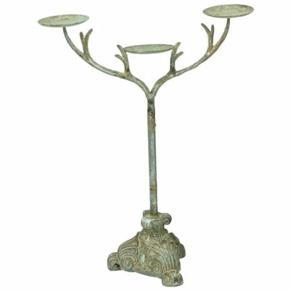 Ljusstake horn, 3 hållare