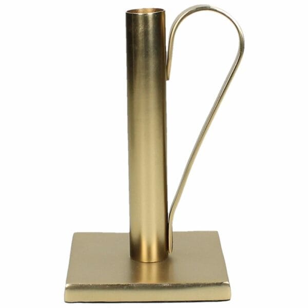 Ljusstake matt guld 17 cm