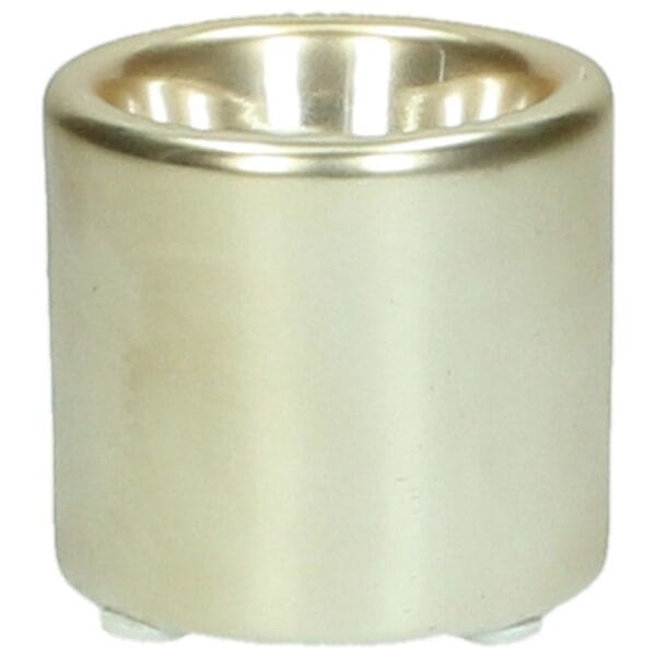 Ljuslykta matt guld/silver 6 cm