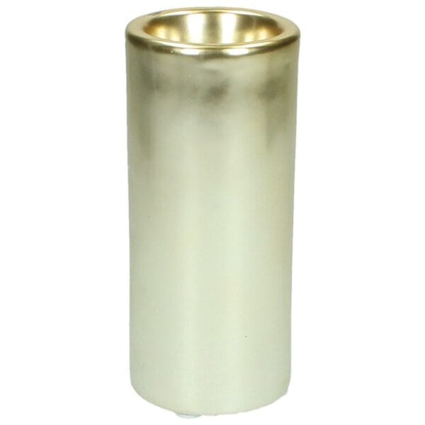 Ljuslykta matt guld/silver 15 cm