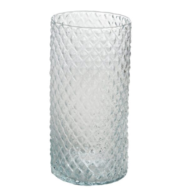 Vas/ljuslykta Cylinder Diamond H 15 cm