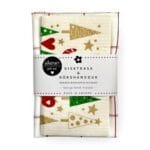 Fint set med kökshandduk och matchande disktrasa i färdig presentförpackning. Anneko Design Sweden, tillverkat i Sverige.