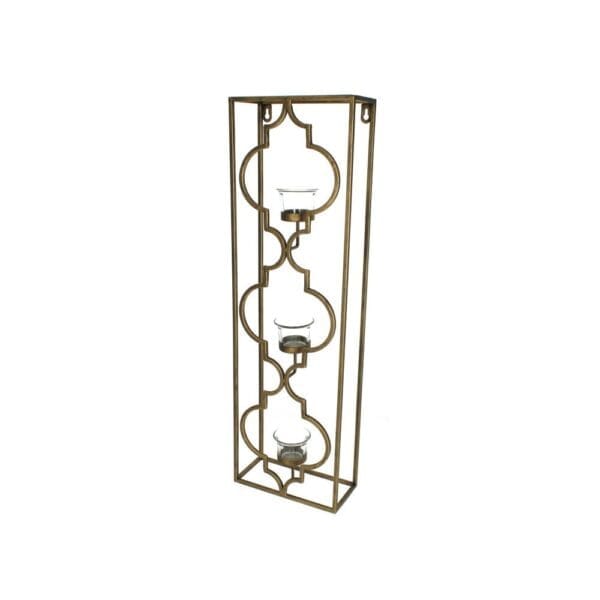 Väggljusstake guld 63 cm