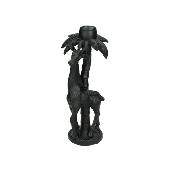 Ljusstake giraff svart 23,5 cm