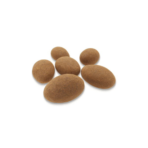 Mandlar dragerade med mjölkchoklad och kanel. En len och kryddig kombination där chokladens sötma möter kanelens värme och mandelns krispighet.