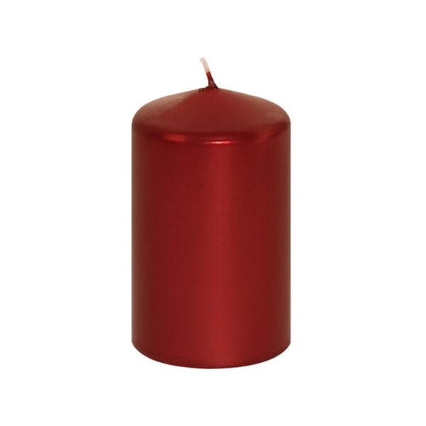 Blockljus Ädelglans Rubin Ø5,7 cm H10 cm 27 tim