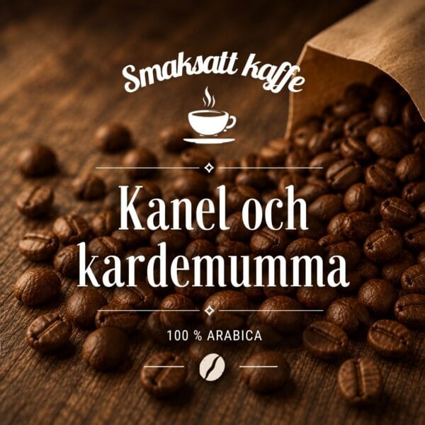 Kanel och kardemumma är ett mellanrostat kaffe av 100 % Arabica med varm smak av kanel, kardemumma och en lätt ton av kryddnejlika. Som gjort för fika.