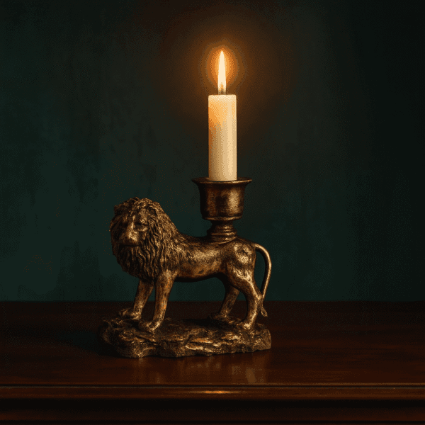 Ljusstake Lejon 14 cm