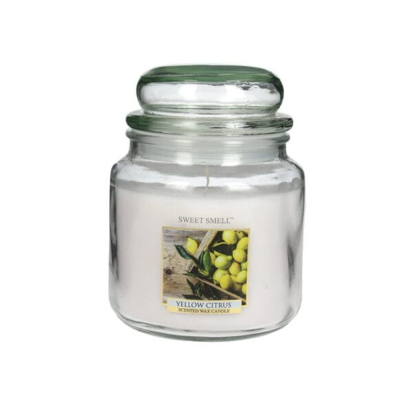 Doftljus Yellow Citrus Ø10 cm H13,5 cm 90 tim