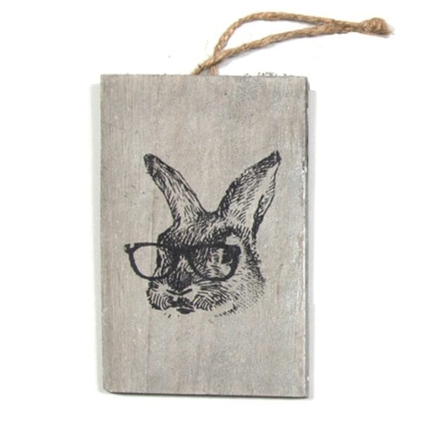 Hängdekoration Kanin trä 22 cm