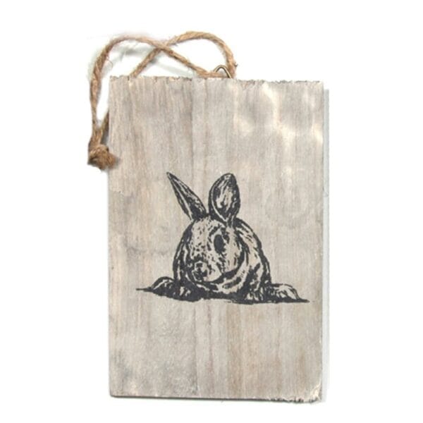 Hängdekoration Kanin trä 22 cm