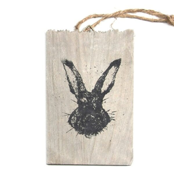 Hängdekoration Kanin trä 22 cm