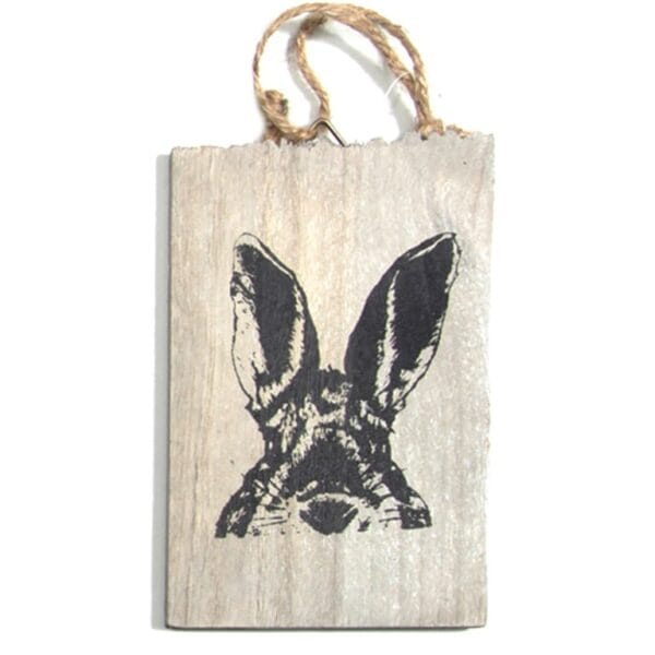Hängdekoration Kanin trä 22 cm