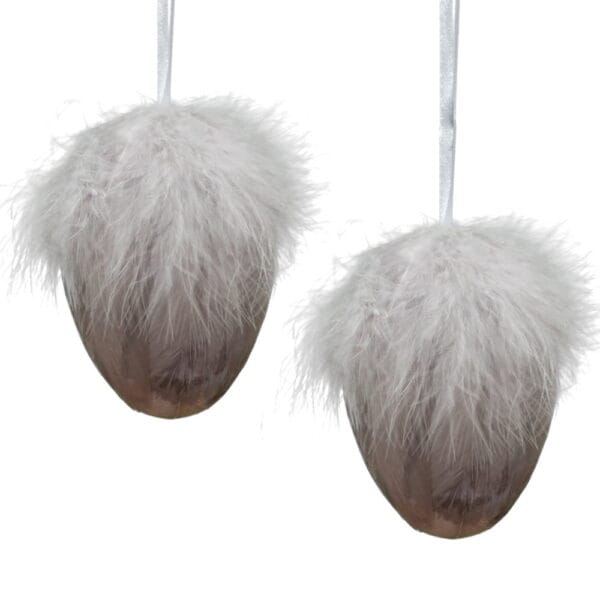 Hängdekoration ägg 12 cm, 2 st/set