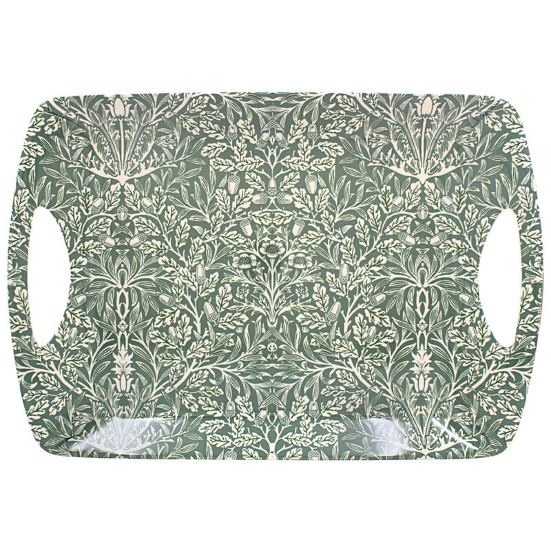 Stor bricka i melamin med William Morris-mönster. Dekorativ och praktisk bricka med rikt, detaljrikt motiv. Perfekt för servering.