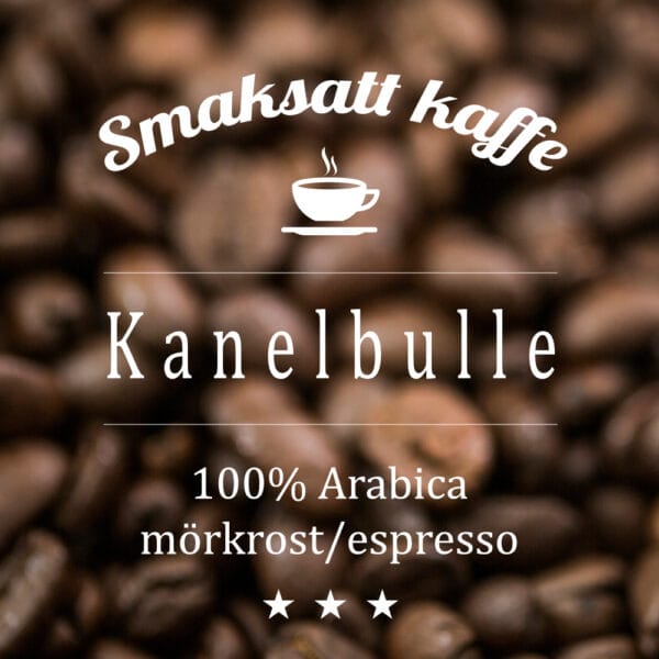 Kanelbulle Mörkrost är ett smaksatt kaffe av 100 % Arabica med fyllig rostning och härlig smak av nybakad kanelbulle. Passar både espresso och brygg.