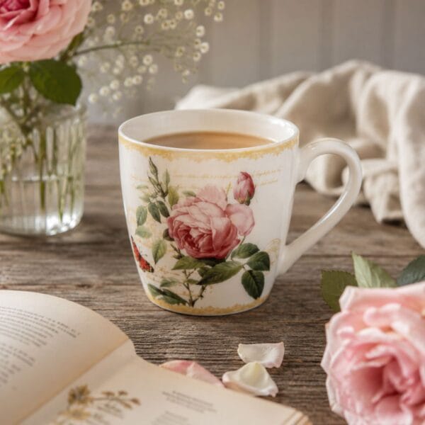 Mugg Redouté rose 400 ml