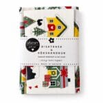 Fint set med kökshandduk och matchande disktrasa i färdig presentförpackning. Anneko Design Sweden, designat och tillverkat i Sverige. 