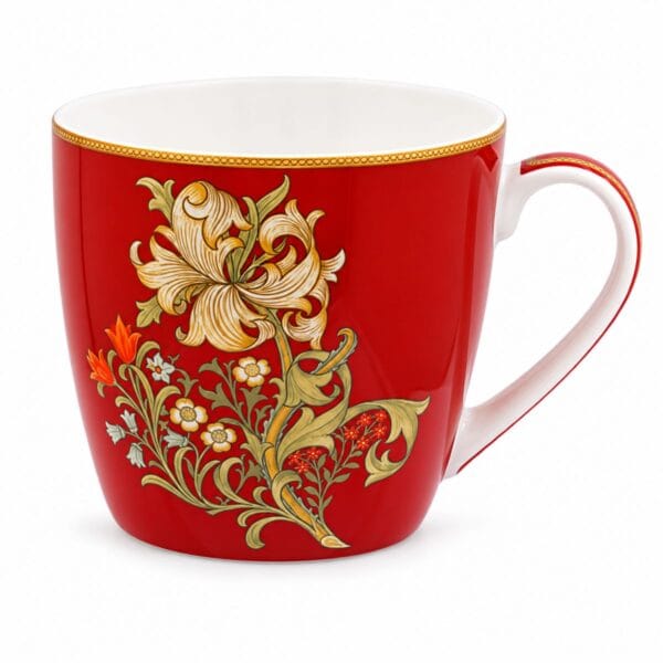 William Morris Golden Lily röd Mugg 400 ml