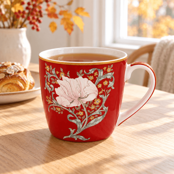 William Morris Pimpernel röd Mugg 400 ml