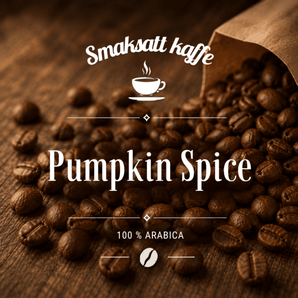 Ett runt och fylligt smaksatt kaffe med varm, kryddig karaktär och härlig höstkänsla. Perfekt för kyliga dagar och mysiga fikastunder. Njut av kaffet som det är eller med varm, skummad mjölk som en krämig Pumpkin Spice Latte.